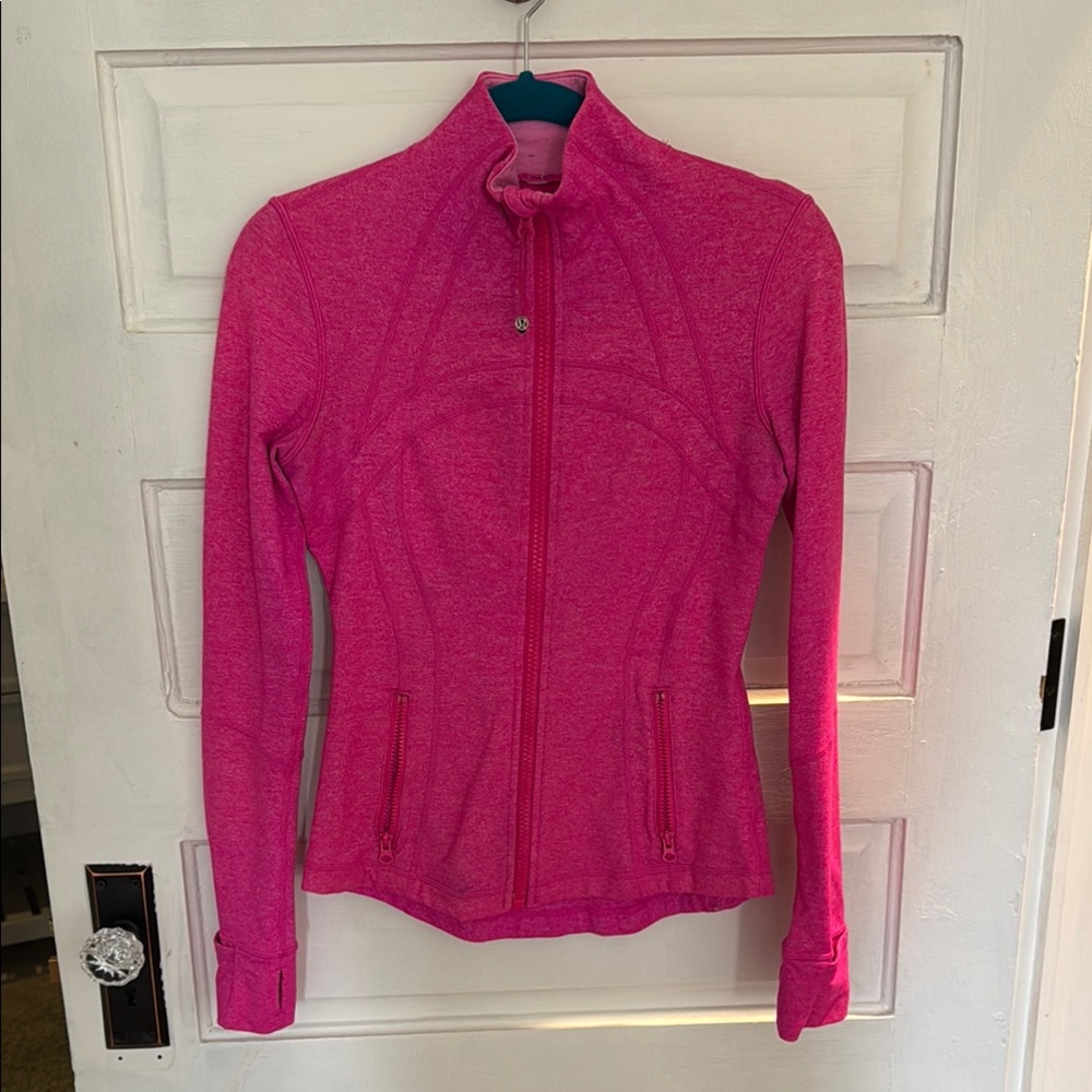 Lululemon Pink Full-Zip Athletic Jacket